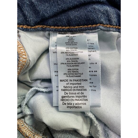 Good American 'Good' Blue Ease Relaxed Denim Jean Size 8 - NWT - Picture 4 of 4